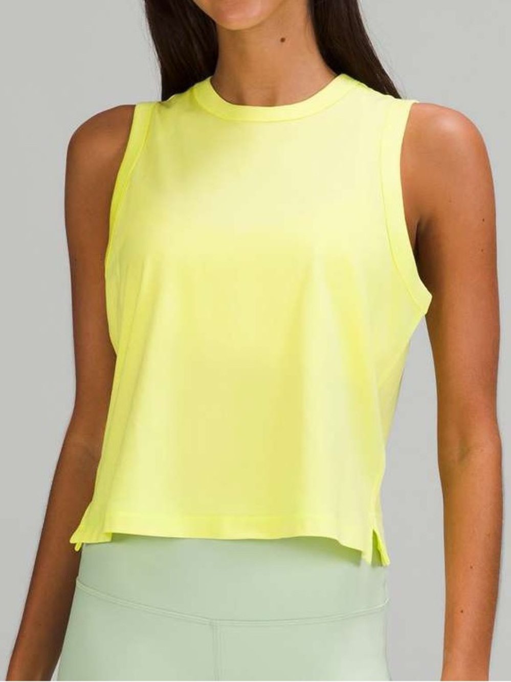Lululemon Classic-Fit Cotton-Blend‎ Tank Top Electric Lemon